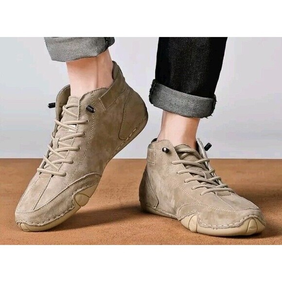 Ankle Chukka Boots for Men's Suede Leather Non-slip Sz US9 EU42 - Picture 13 of 13